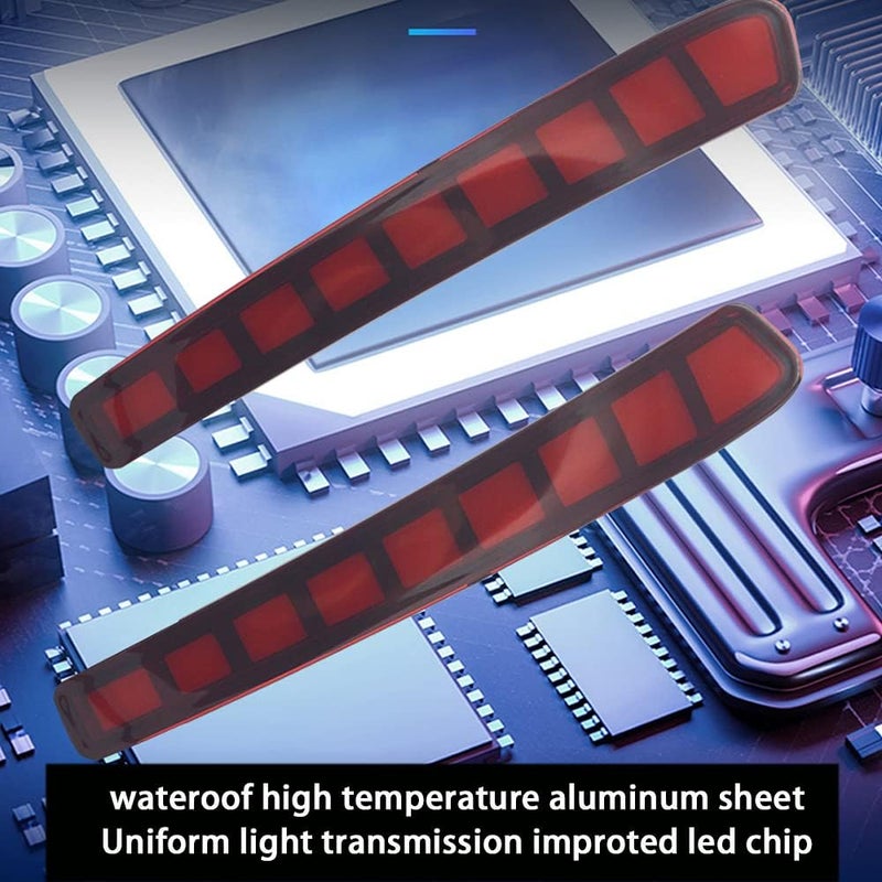 PGTOPONE Red LED Rear Bumper Reflectors Fog Brake Tail Light Sequential Turn Signal Lamps Accessories Kit For 2020 2021 2022 2023 Toyota Corolla L LE SE (Rear Fog Light) - Image 3